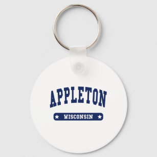 Appleton Wisconsin College Style t shirts Key Ring