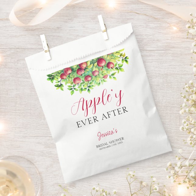 Appley Ever After Apple Fall Bridal Shower  Favour Bag (Clipped)