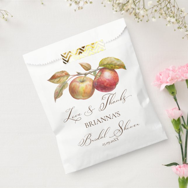 Appley ever after apple fall bridal shower favour bag (Sealed)