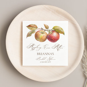 Appley ever after apple fall bridal shower napkin