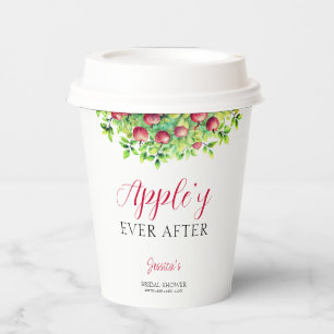 Appley Ever After Apple Fall Bridal Shower Paper Cups