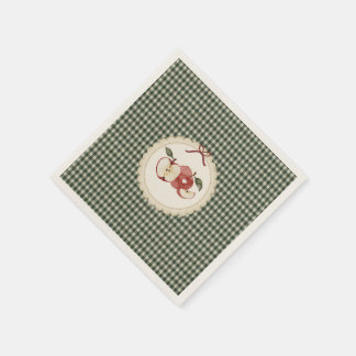 Appley Ever After vintage gingham Napkin
