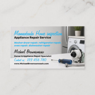 Appliance Repair Service Business Card