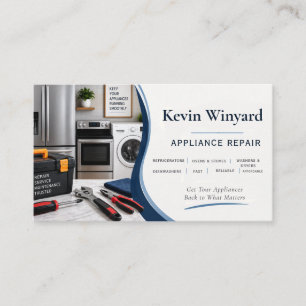 Appliance Repair Service Business Card