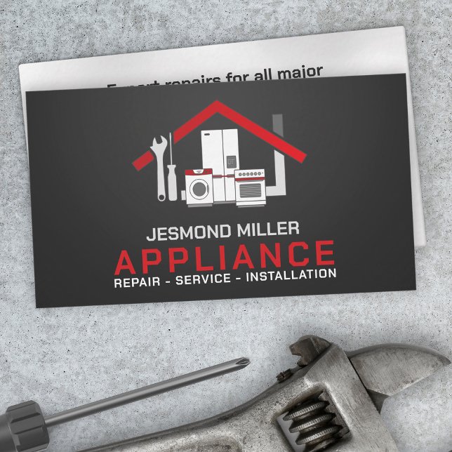 Appliance Repair Services Business Card (Creator Uploaded)
