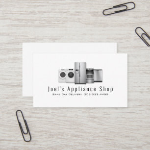 Appliance Shop, Installation, Repair Business Card