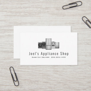 Appliance Shop, Installation, Repair Business Card