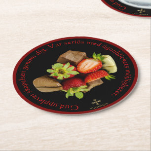 Appliances — Chocolate Round Paper Coaster