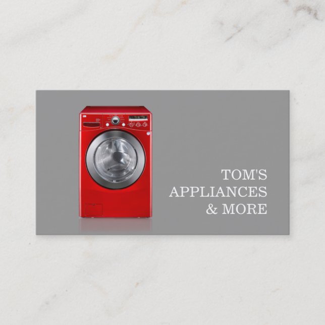 Appliances Sales Installation Repair Business Card (Front)
