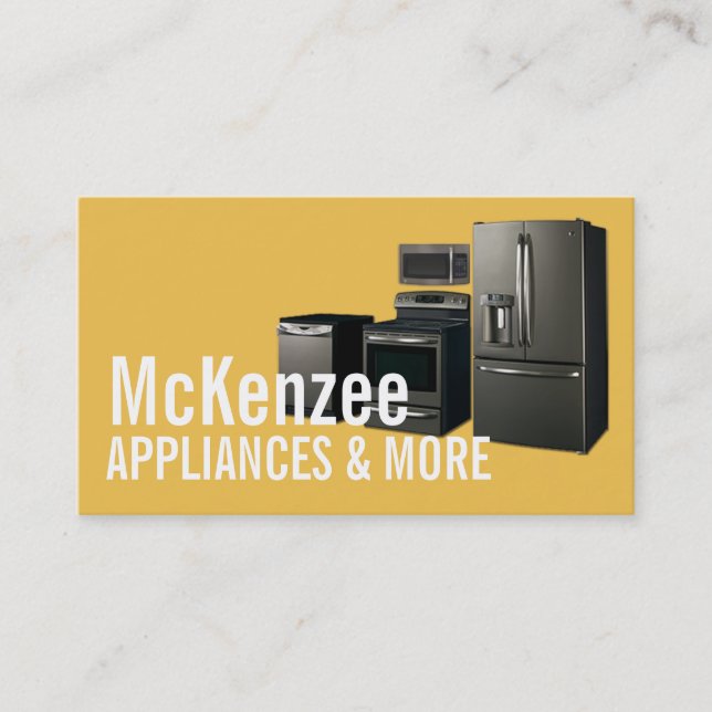 Appliances Sales Installation Repair Business Card (Front)
