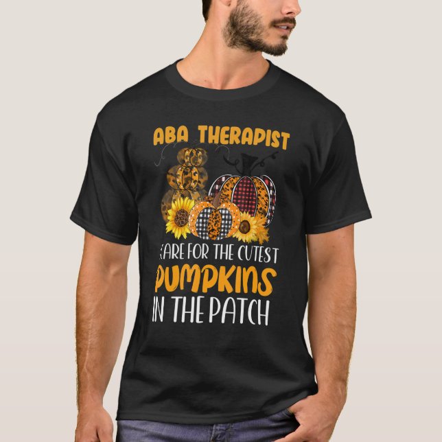 Applied Behaviour Analysis Therapist Halloween ABA T-Shirt (Front)