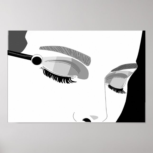 Applying Make Up Poster (Front)