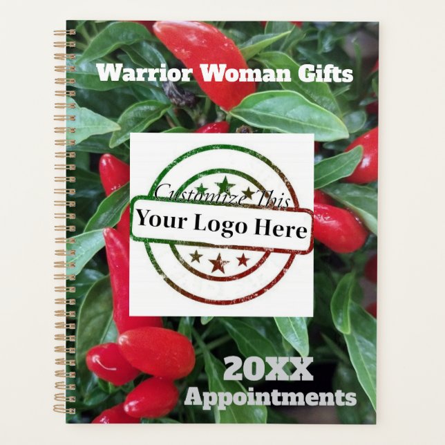 Appointment Book, customise logo Pepper Plant  Planner (Front)