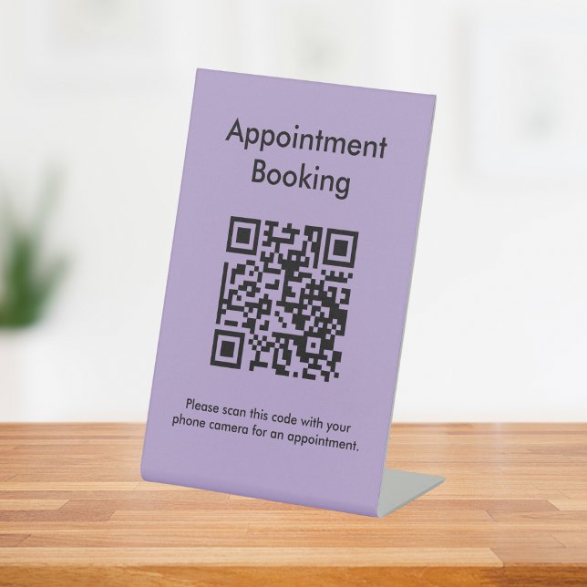 Appointment Booking QR Code Pedestal Sign (Creator Uploaded)