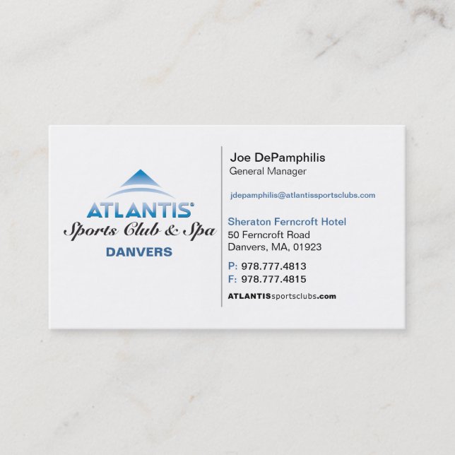 Appointment Business Card (Front)