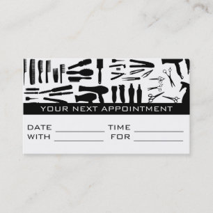 Appointment Card Hair Salon Barber Shop Stylist