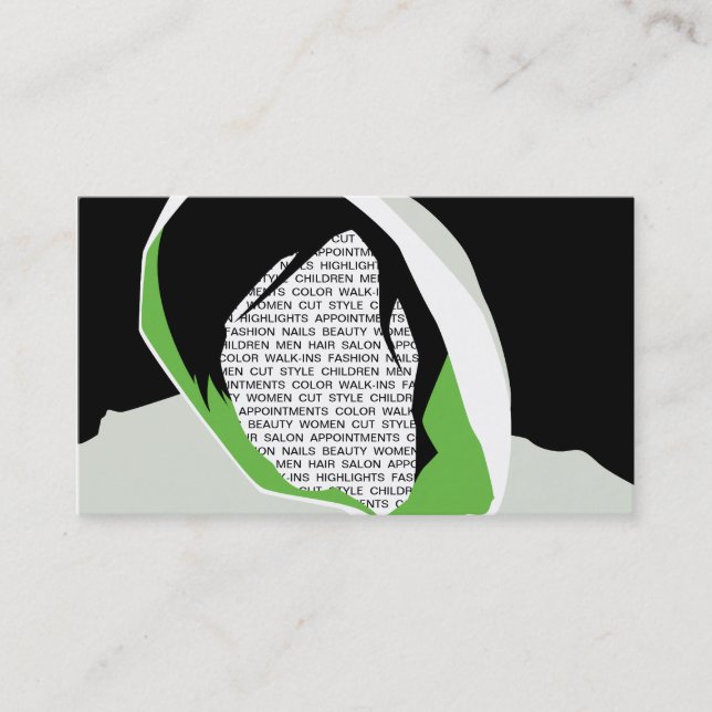 appointment card : hooded services (Front)