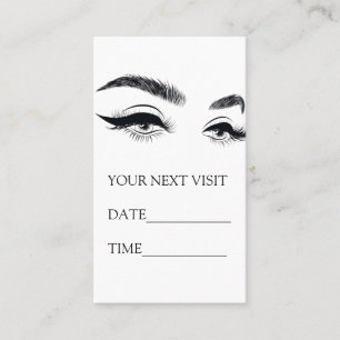 Appointment Card Microblading, Eyelash Extensions