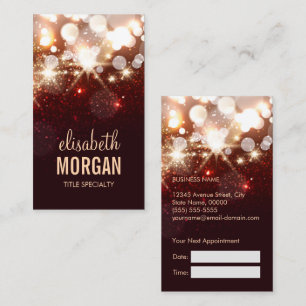 Appointment Card - Modern Fashion Glitter Sparkle