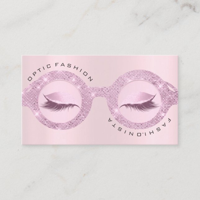 Appointment Card Optic Rose Pink Glam  Glasses (Front)