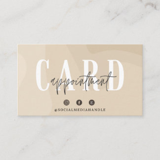 Appointment Card Template, Modern Appt Card Design
