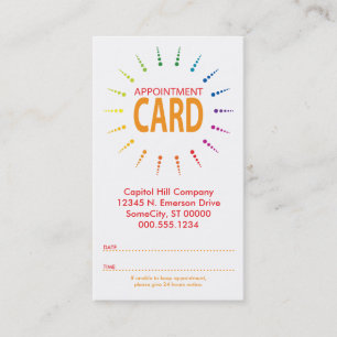 appointment rainbowBurst Card
