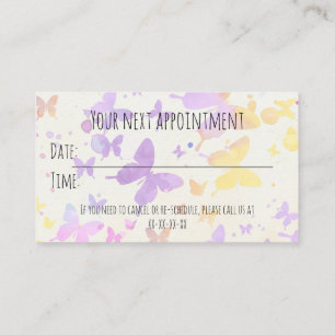 Appointment reminder business card