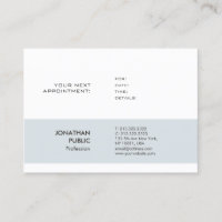 Appointment Reminder Elegant Smart Design Plain