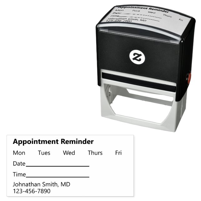 Appointment Reminder Medical Doctor's Office Self-inking Stamp (In Situ)