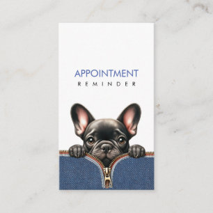 Appointment Reminder pet goomer & Pet care Business Card