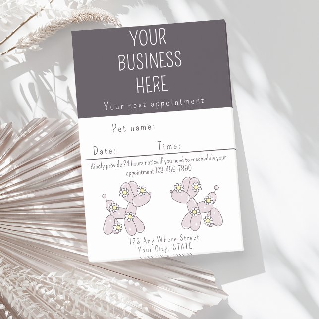 Appointment reminder Pet grooming balloon dog Post-it Notes (Creator Uploaded)