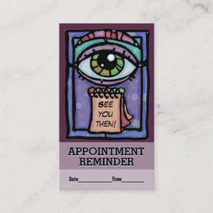 Appointment reminder.Teacher.Meeting.Business.Doc. Card