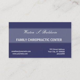 Appointment Simple Minimal Doctor Chiropractic Card