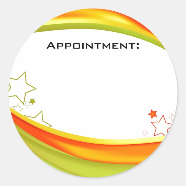 Appointment Sticker (Front)