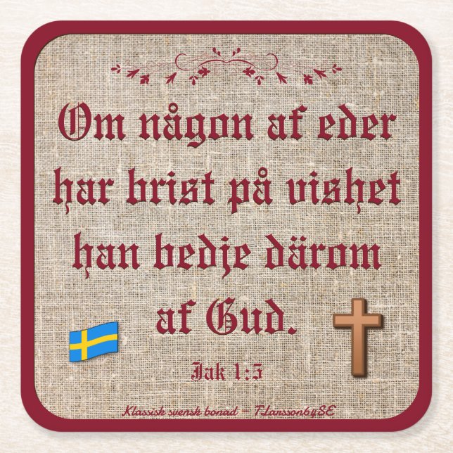 Appraisal — Bonad Square Paper Coaster (Front)