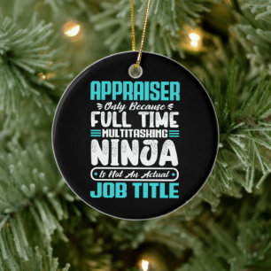 Appraiser Funny Job Occupation Profession Career Ceramic Ornament