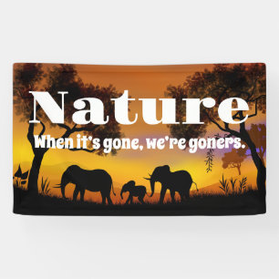 Appreciate Nature and Elephants Banner