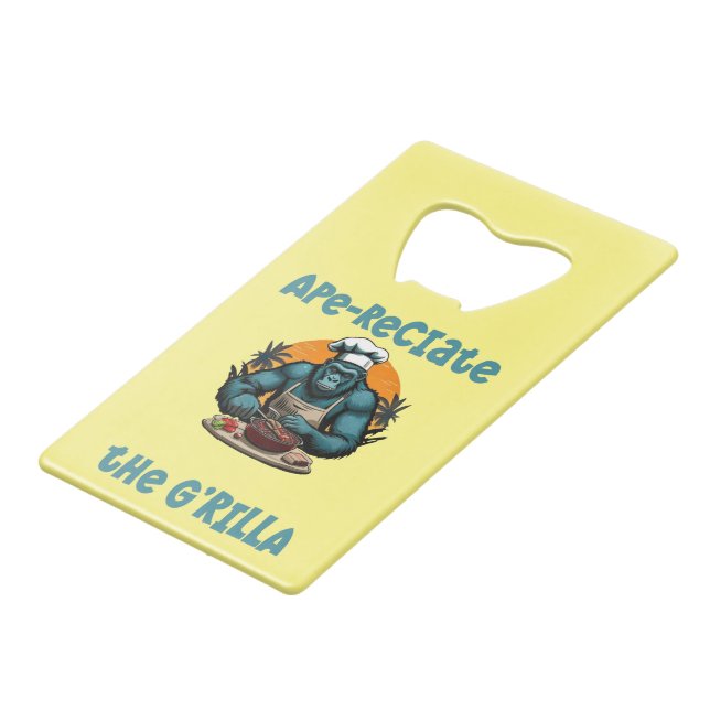 Appreciate The G'rilla Master BBQ Griller Fun Pun (Back Angled)