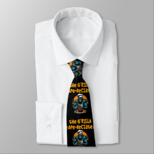 Appreciate The G'rilla Master BBQ Griller Fun Pun Tie