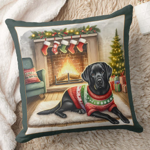 Appreciate the Little Things - Black Labrador Cushion