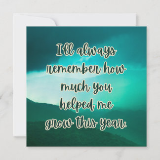 Appreciation Card with Warm Message