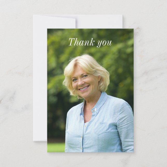 Appreciation for Doctors Nurses | Custom Photo Thank You Card (Front)
