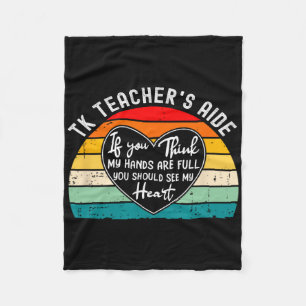Appreciation For Tk Teacher’s Aide Back To School Fleece Blanket