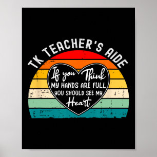 Appreciation For Tk Teacher’s Aide Back To School Poster