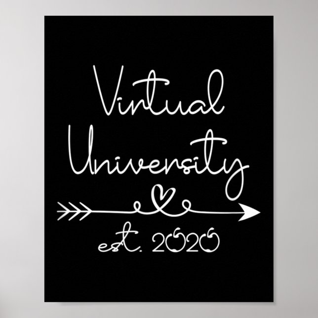 Appreciation Gift Student Virtual University Est 2 Poster (Front)