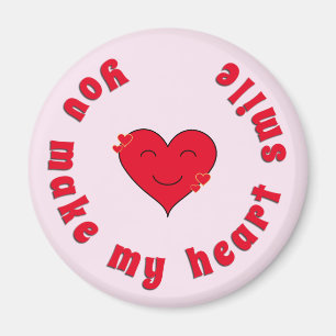 Appreciation inspirational quote heart smile magnet
