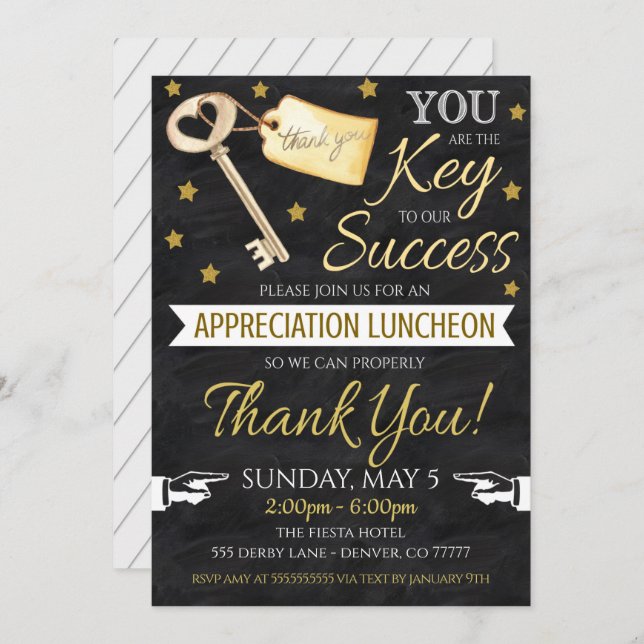 Appreciation Invitation (Front/Back)