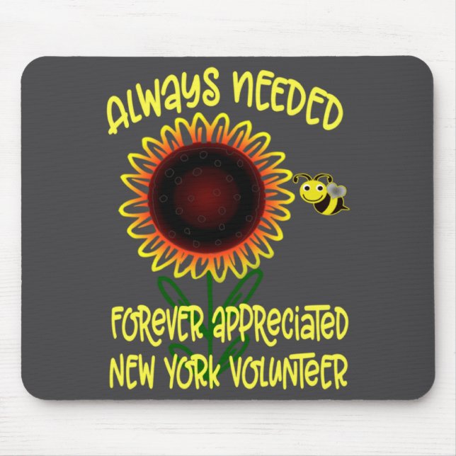Appreciation New York Always Needed Volunteer Reco Mouse Pad (Front)