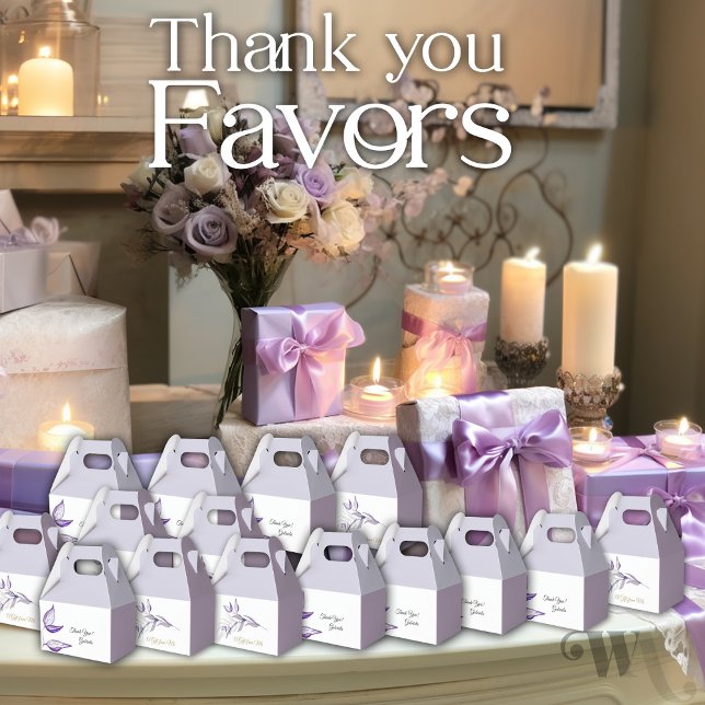 Appreciation Party Favour Purple Foliage Box (Creator Uploaded)