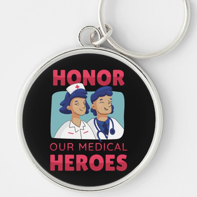 Appreciation to Doctors and Nurses Key Ring (Front)